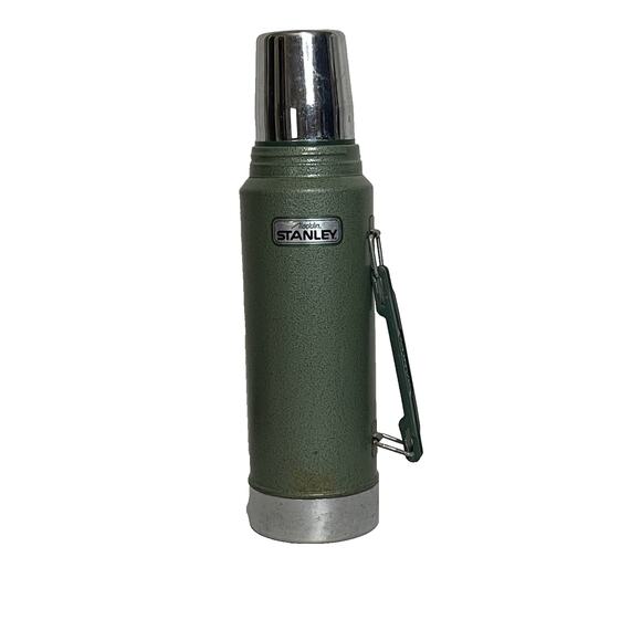Stanley Other - Vintage Stanley Aladdin Green Thermos 1 Qt Model A944DH w/ Cup & Stopper USA
